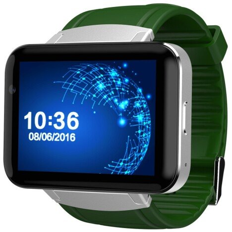 Smartwatch Telefon cu Android iUni DM98, Wi-Fi, 3G, Camera 2 MP, BT, 2.2 Inch, Green