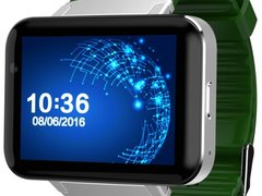 Smartwatch Telefon cu Android iUni DM98, Wi-Fi, 3G, Camera 2 MP, BT, 2.2 Inch, Green